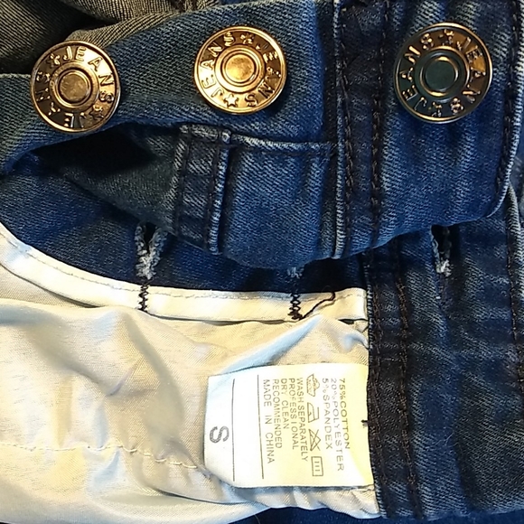 Skinny distressed denim overalls size S - Picture 16 of 17